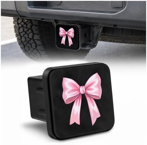 2" Hitch Cover Pink Bow Rubber Towing Hitch Covers Hitch Protector by Unknown