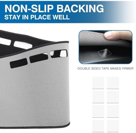KUST Black Dash Cover for Toyota Highlander 2020-2025 2026 Non-Slip Center - Image 5