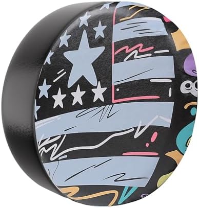 Moonet Spare Tire Cover for RV Trailer, Truck，Waterproof PVC Faux Leather Tire by Moonet