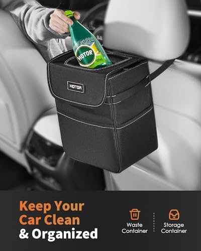 HOTOR Car Trash Can, Leak-Proof Car Organizer - Image 2