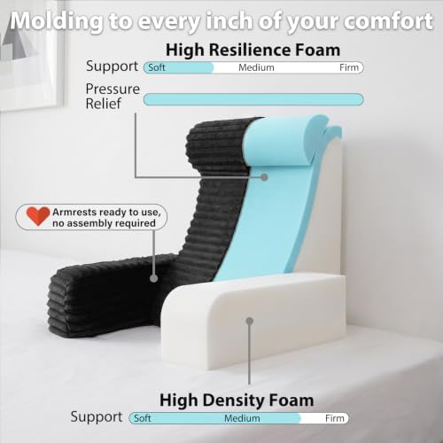 ENITYA 22" XL Back Pillow for Bed Sitting Up - Image 3