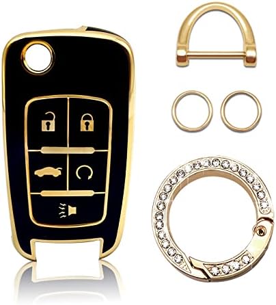 Vrasly Compatible with Chevy Key Fob Cover with Keychain Lanyard by Vrasly