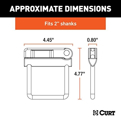CURT 22325 No-Tool Anti-Rattle Hitch Clamp - Image 2