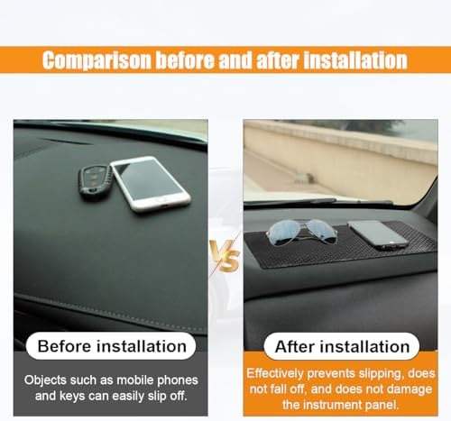 GLSOWEE Car Dashboard Anti-Slip Mat, 10.6"×5.9" Non-Slip Adhesive Pad - Image 6