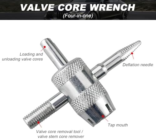 DXNQ 2PCS 4-Way Valve Core Tool Tire Valve Tools, 4-in-1 Tyre Valve Core Tool - Image 3