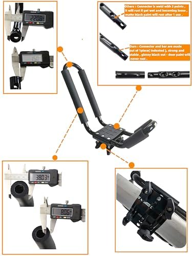 2 Pairs Kayak Roof Rack for Car Top Roof Mount Carrier - Image 4
