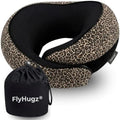 FlyHugz® Neck Travel Pillow Memory Foam Neck Pillow, Leopard Print by FlyHugz%C2%AE