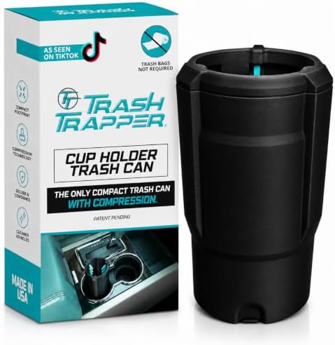 Trash Trapper Car Trash Can Cup Holder | Trash Can by TrashTrapper