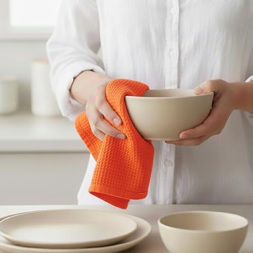 PurpleEssences Solid Kitchen Cloths, Dish Towel 15x25 Set of 4 - Image 4