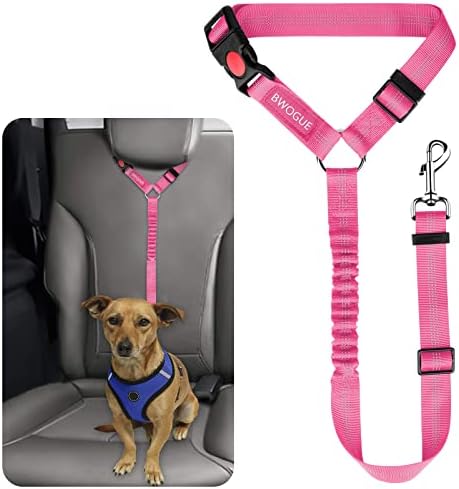 BWOGUE Dog Seat Belt for Car, Headrest Restraint Bungee Lead by BWOGUEPetHome