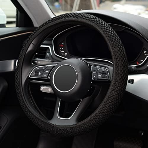 KAFEEK Elastic Stretch Steering Wheel Cover, Universal 15 Inch - Image 3