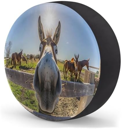 Rv Spare Tire Cover Wheel Funny Animal Donkey Tire Covers Wheel Protectors - Image 2