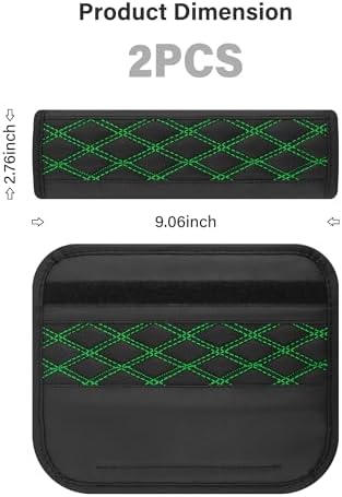 2PCS Car Seat Belt Cover Pads, Leather Seatbelt Covers Protect Shoulder and - Image 2
