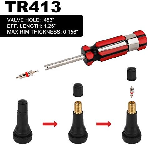 Hromee Tire Valve Stem Tool Puller and Installer Kit, Single Head Valve Core - Image 3