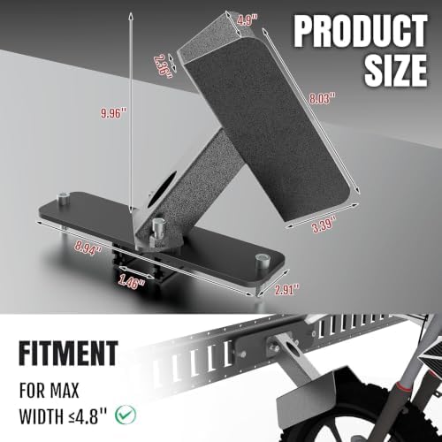 E-Track Motorcycle Wheel Chock Fits Floor or Wall E-Track 3pcs - Image 6