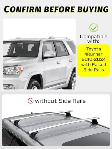 330LB Roof Rack Cross Bars Fit for 2010-2026 T-oyota 4Runner Cargo Bars - Image 2