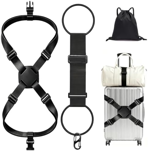 2 Pack Adjustable Luggage Connector Straps by Unknown