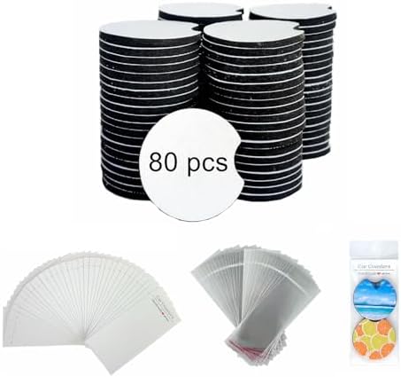 160Pcs Sublimation Car Coaster Blanks, 2.75" Round Coasters by GetALift
