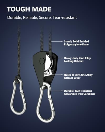 Retractable Heavy Duty Ratchet Tie Down Straps 1/8" 8 Pack, 8ft Tie-Down - Image 4