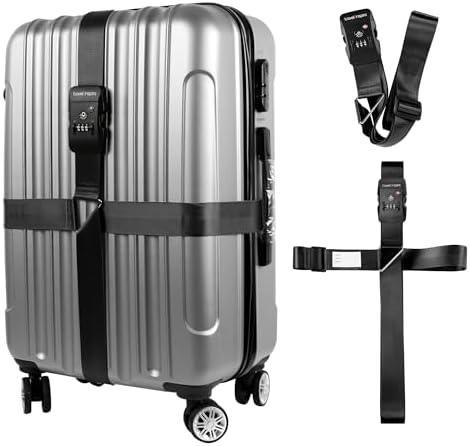 Travel Inspira TSA Accepted Long Luggage Cross Straps by TravelInspira