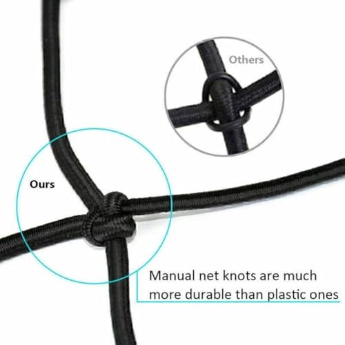 Car Roof Rack Cargo Basket Mesh Barrier Cover, Luggage Carrier Net 120x90cm - Image 5