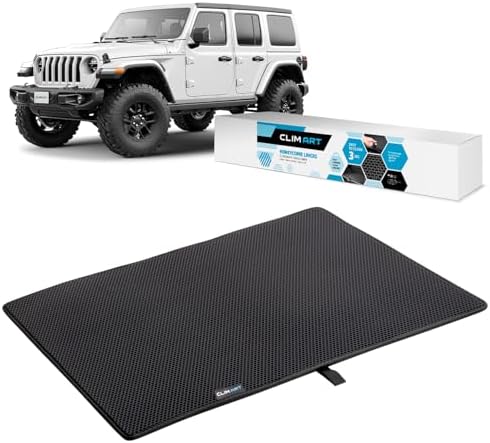 CLIM Art Cargo Liner for Wrangler 2019-2026 Custom Fit Trunk Mat, by CLIMART