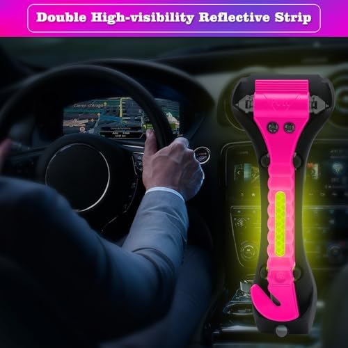 THINKWORK 2-in-1 Pink Car Window Breaker - Image 7