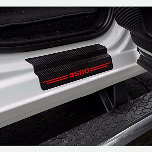 Car Accessories 4 Pcs Carbon Fiber Door Sill Scuff Plate Auto Door Entry Guard - Image 2