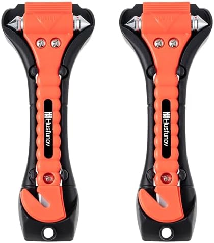 Car Window Breaker Hammer and Seat Belt Cutter 2-in-1，Emergency Escape Tool by Unknown