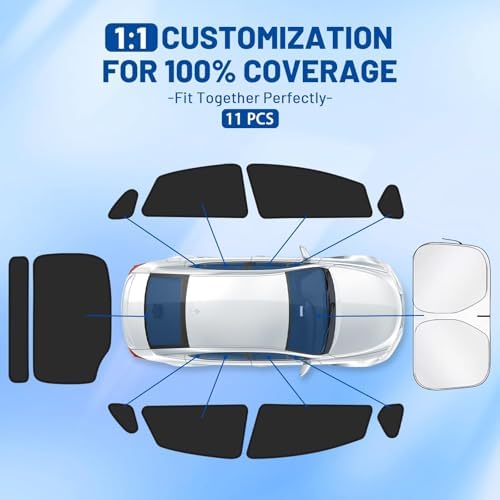 Car Window Shades for Toyota Prius 2010-2015 Accessories - Image 4