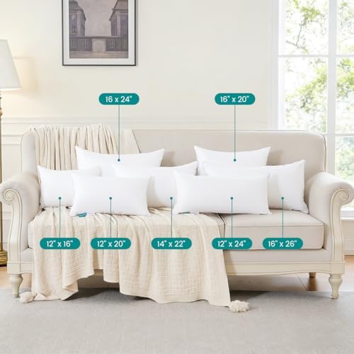 Oubonun 12"x16" Throw Pillow Insert – Plush and Supportive Decorative Cushion - Image 6