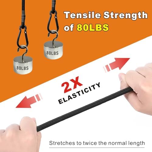 BEXSLE 8 Pcs 24in Bungee Cords - Image 2