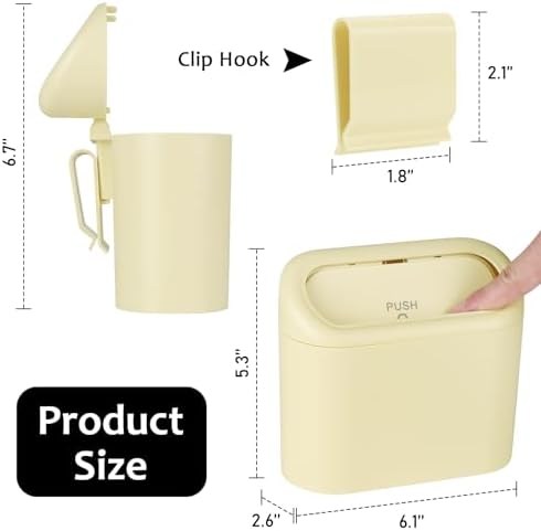 Accmor Car Trash Can, Portable Vehicle Trash Bin - Image 2