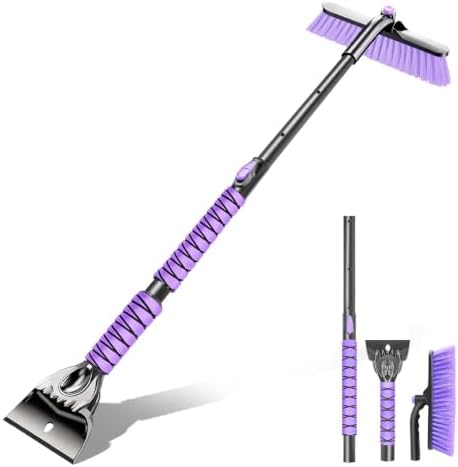 44 Inch Snow Brush with Ice Scraper by DDSNTY