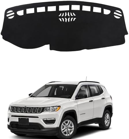 Dashboard Mat Cover for Jeep Compass 2017-2021 Nonslip Center Console Sunshield by BOLTRY