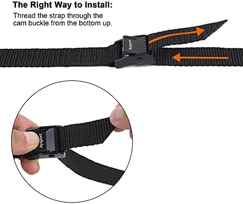 Ayaport Lashing Straps with Buckles Adjustable Cam Buckle Tie Down Cinch Strap - Image 4