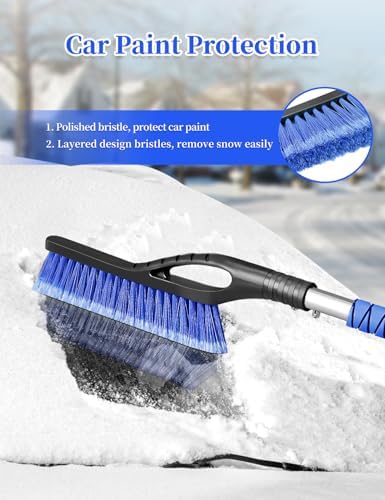 HEEYA 42.2 Inch Snow Brush and Ice Scraper - Image 4