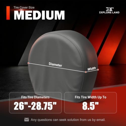 Explore Land Tire Covers 2 Pack Fit Tire Diameters 26-28.75 inch - Image 6