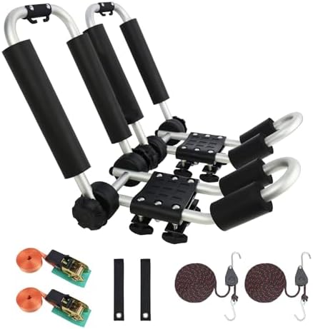 Upgraded Universal Folding Kayak Rack, J-Bar Carrier by YUANSHIOutdoorSportColtd