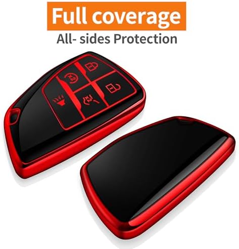 Soft Key Fob Cover with Keychain, 2021-2026 Chevy GMC Smart Key Protector - Image 3