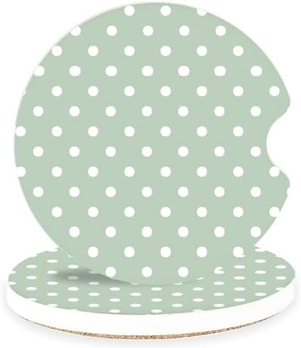 Ceramic Car Coasters – Absorbent Car Cup Holder Coaster Set by lethooly