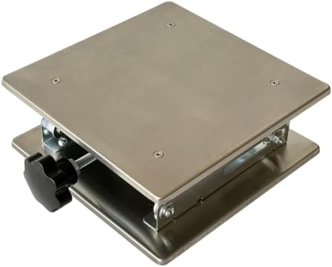 6"x6" Stainless Steel Lab Jack Mini Scissor Lift 22lbs Load Capacity - Image 7