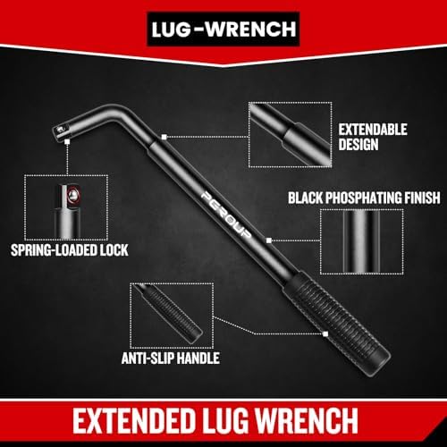 zhax Telescoping Lug Wrench, Extended Lug Wheel Wrench - Image 5
