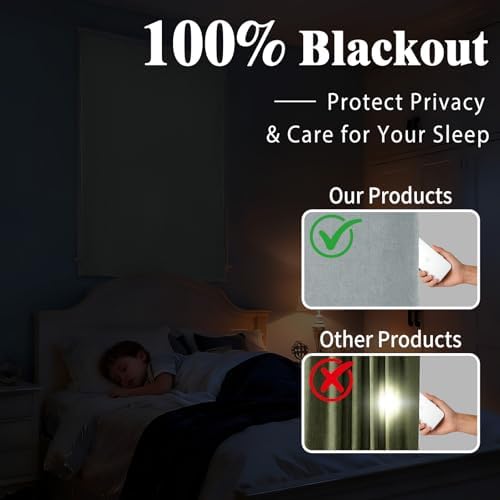 100% Blackout French Door Curtain- Privacy Thermal Insulated Door Window Curtain - Image 2