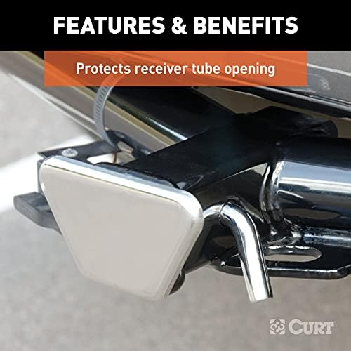 CURT 22101 Chrome Steel Trailer Hitch Cover, Fits 2-Inch Receiver - Image 5