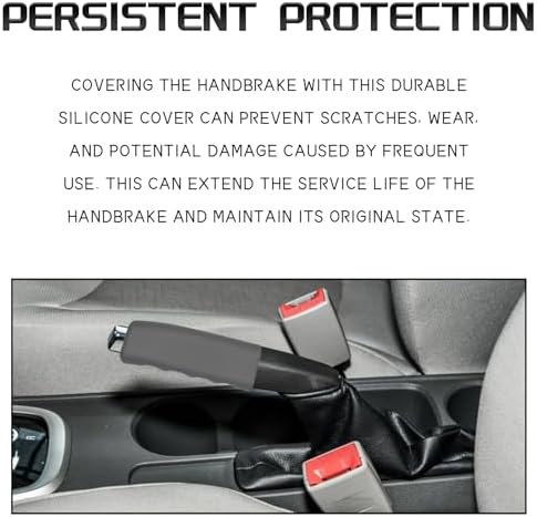Car Handbrake Cover, Soft Silicone Wavy Brake Grips Protector, Anti-slip Auto - Image 5