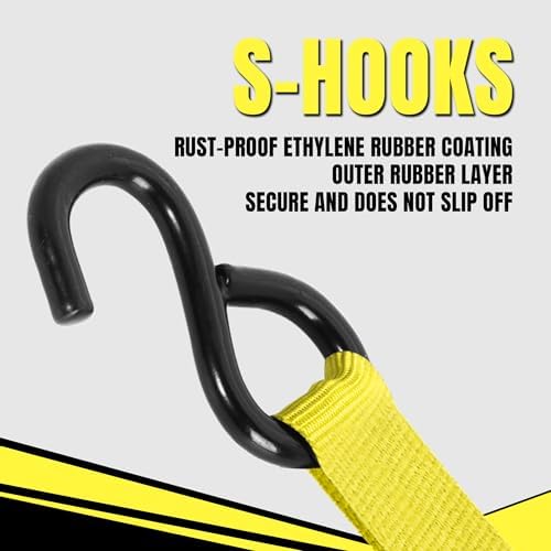 CARTMAN Ratchet Tie Down Straps, 1 in x 15 ft, 1500 lb - Image 3
