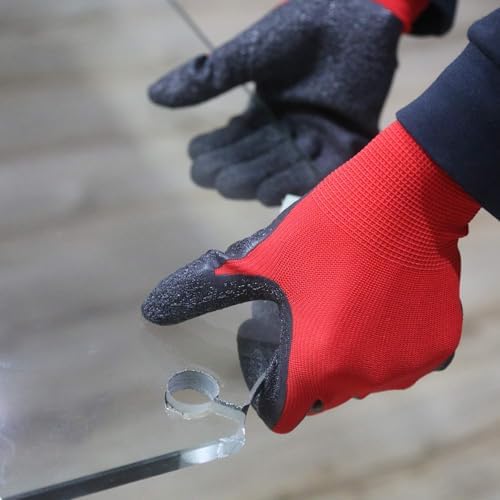 Evridwear Crinkle Latex Rubber Hand Coated Safety Work Gloves - Image 7