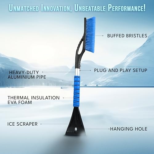 EcoNour 27" Snow Brush with Ice Scraper - Image 4