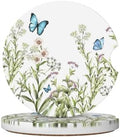 Flower Butterfly Car Cup Holder Coaster 2 Pack by OHZOLLAN